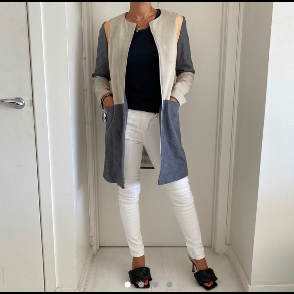 Diane Von Furstenberg Multicolor Patchwork Coat